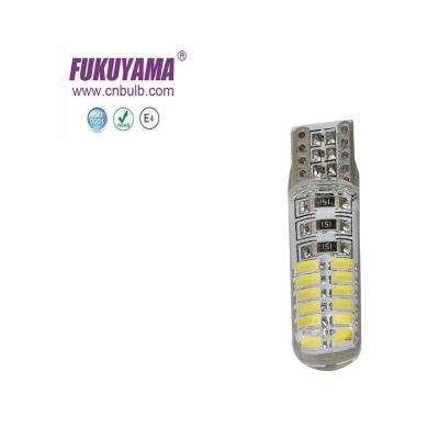 China Auto License Plate Lamp T10 24LEDS 3014SMD Width Car Light DC 12V 10mm*33mm for sale