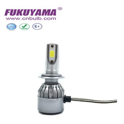 China Aluminum LED Headlight Bulbs C6 COB H7 H11 9006 Fog Lamp 6000K for sale