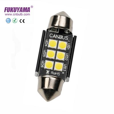 China Festoon light 3030 6SMD 31mm 36mm 39mm 41mm wide lamp C5W canbus festoon dome LED bulbs for sale