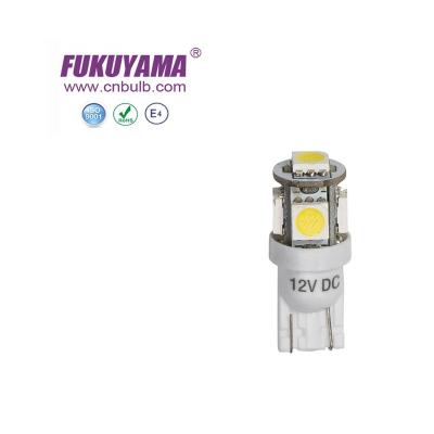 China Car LED Light Bulbs T10 W5W 5LEDS 5050SMD Wedge Lamp Bar for sale