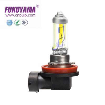 China Quartz Glass Car UV Lamp H11 12V 55W Rainbow Yellow for sale