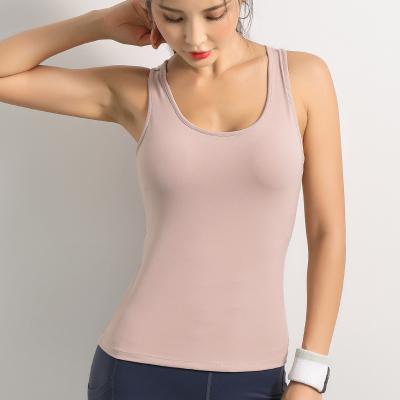 China Summer Fitness Clothing Women Tank Tops Loose Workout Tank Tops Sleeveless Quick Dry Tank Tops for sale