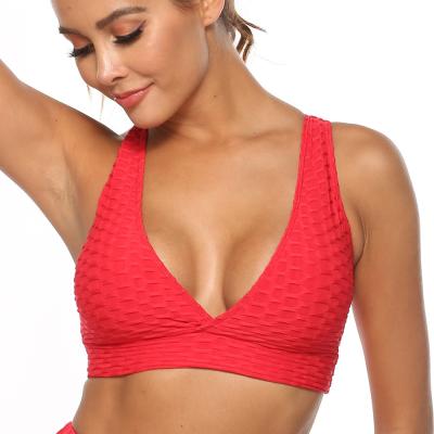 China Custom Made Yoga Sports Bra Ladies Yoga Sports Bra Tops Antibacterial Running Top Fitness Antibacterial Suite Bra for sale