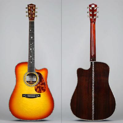 China Luxury Fir Rosewood Bear Claw Bear Claw Gabriel D45 Style OEM Engelmann Solid Acoustic Guitars For Sale for sale