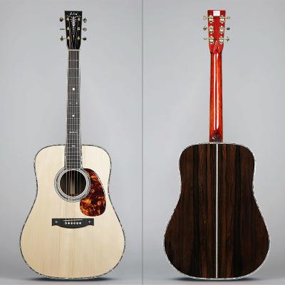 China Gabriel Store D42 Ziricote Solid Wood Adirondack Solid Fir New OEM Acoustic Guitar For Sale for sale