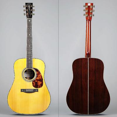 China Custom Solid Fir D41 D42 D45 Gabriel Adirondack Rosewood All Factory Supply Solid Guitar OEM Acoustic Guitar Handmade Guitar For Wholesale for sale