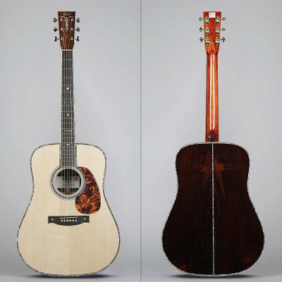 China 2022 New High End Adirondack Fir Shop D45 Custom Acoustic Guitar Gabriel Guitar Factory Brazilian Adirondack Rosewood Flawless Guitar for sale