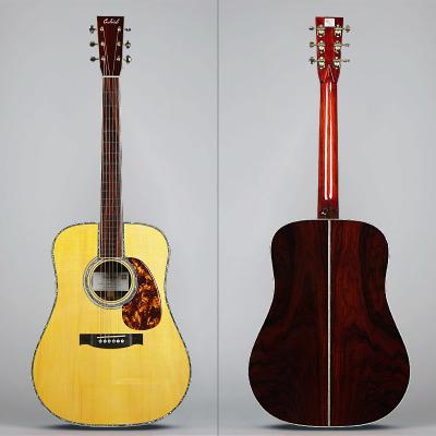 China Custom Adirondack fir cocobolo rosewood D45 Gabriel handmade all solid acoustic guitar with good price for guitar performance use for sale