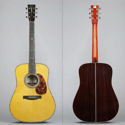 China Engelmann Fir Guitar Factory Handmade All Gabriel 41 Solid Rosewood Acoustic Guitar Inch D42 OEM High Quality Guitar for sale