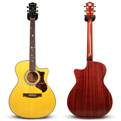 China Fir Gabriel GR18 Engelmann Fir 41 Inch Solid Top Solid Handmade Acoustic Guitars Wooden Guitars For Wholesale for sale