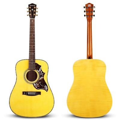 China Solid Engelmann Fir Maple Fir Gabriel GR36 Model Single Solid 41 Inch Battleship Top High Quality Custom Acoustic Guitar for sale