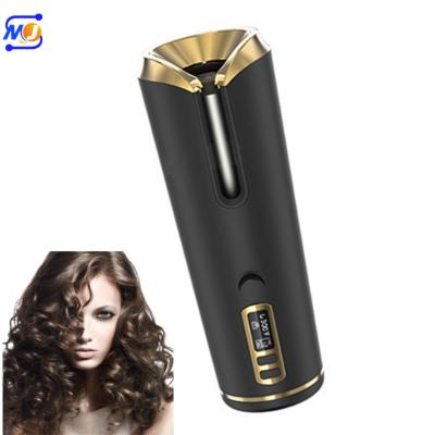 China New Designed Hair Curler Zkagile Automatic Cordless Hair Wand Curling LCD Display New Rechargeable Hair Curling Iron Automatic Private Labeling for sale