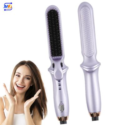 China Zkagile Straghtner Waterproof Fast Heating Hair Straightening Brush Comb Electric Hair Brush Straightener for sale