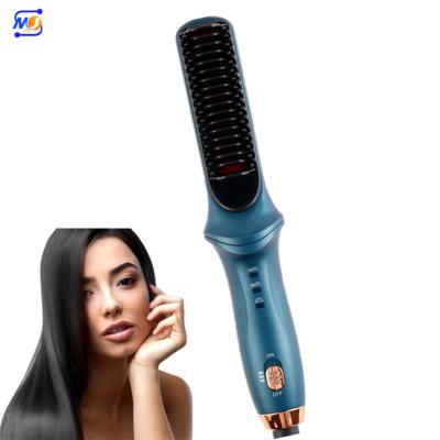 China Waterproof Zkagile Heated Straighten Comb Cepillo De Pelo Recto Electronic Hair Brush Straightener for sale