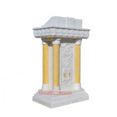 China Eco - Friendly Natural Stone Catholic Church Products Decorations Stand Marble Holy Lectern For Sale for sale