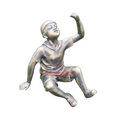 China Custom Europe Garden Ornament Products Metal Material Sculpture Bronze Figure Statues for sale