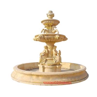 China Large Modern Outdoor Garden Angel Marble Water Fountain For Sale Garden Sets for sale