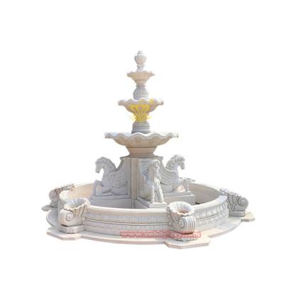 China Wholesale Modern All Types Outdoor or Indoor Stone Garden Marble Water Fountain for sale