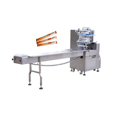 China High Speed ​​Food Pillow Type Fully Automatic Small Food Packing Packaging Machine With Feeding Tray for sale