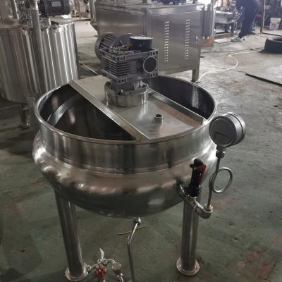 China food & Beverage Factory Hot Sale Coated Steaming Kettle With Double Agitator Coated Kettle With Mixer Steam Kettle Caramel Coated Making Machine for sale