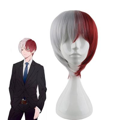 China Anime Cosplay Heat Resistant Synthetic Wigs My Hero Academia Wig Todoroki Shoto Cosplay Wig for sale