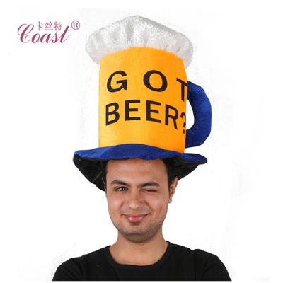 China Funny Picture Dault Oktoberfest Beer Mug Shaped Party Hats for sale