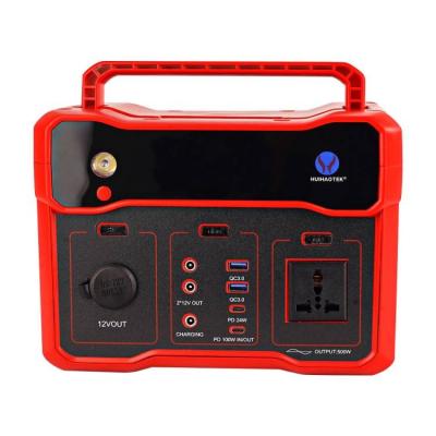 China Small Lithium Battery Car Power Station 500W Fast Portable Backup Battery RV Home Outdoor Support Charging Station With OEM Customized for sale