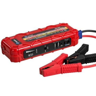 China Multifunctional Mini Portable 12V 12000mAh lithium jump starter with LED light 21*8.5*4.5 cm for sale