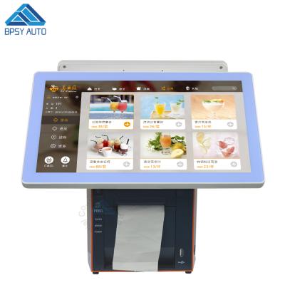 China Fanless 15.6 Inch Touch Screen J1800 CPU Cash Register POS System All In One POS Machine With Barcode Scanner 15.6 16:9 Inch for sale