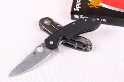 China Spyderco knife CTS204 (black handle) for sale