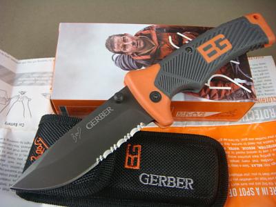 China GERBER Bear Grylls Ultimate Folding Sheath Knife for sale