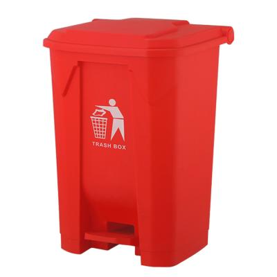 China High Quality Factory Foot Pedal Trash Can Viable 13 Gallon Plastic Trash Can For Office for sale