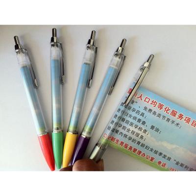 China Pen Quality Double-sided Printing Calendar Banner Advertising Flag Ballpoint Pen Banner Rolling Pen for sale