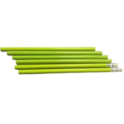 China office & Hot Pen Cheap Lemon Green School Pencil Company School Light Green Wooden Pencil Brand Custom Sales Logo for sale