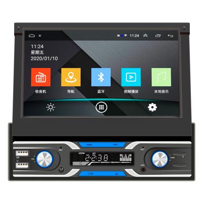 China Detachable Panel 1din 7inch Android GPS 7 Inch Car Radio BT Touch Screen Car Auto Radio Single Visual Stereo for sale