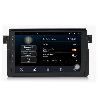 China 2.5D 4 Core 2 Automotive Din 9 Inch For BMW E46 Android Car Radio Multimedia Auto Stereo 10.1 Navi RDS DVR SWC BT for sale