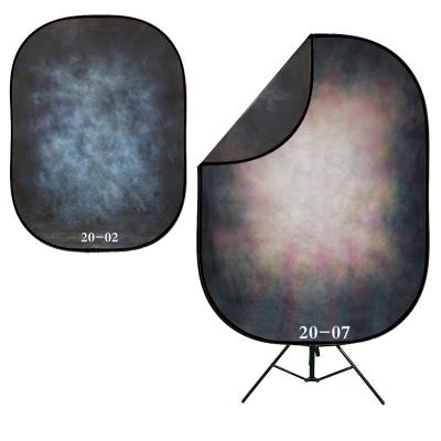 China High Quality Folding Digital Photo Backdrop Textured Photographic Equipment 2-in-1 Folding Backdrop for sale