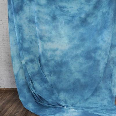 China Hand Painted Video Equipment SOLID Muslin 3*6M Color Photo Studio Blue Screen Backdrops For Photography for sale