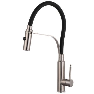 China Pull Out Spray 360 Degree Rotatable Pull Down Stainless Steel SS304 Industrial Kitchen Faucet for sale