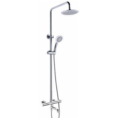 China With Slide Bar Cartridge Valve Control Bath Rainfall Thermostat Thermostatic Bar Mixer Shower Set à venda