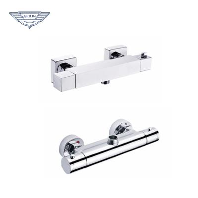 중국 Without Slide Bar Concealed Thermostatic Mixer Diverter Valve Set Square Thermostat Shower For Bathroom 판매용