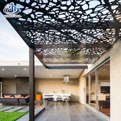 China Eco-friendly Outdoor Laser Cut Decorative Panels Stainless Steel Metal Screens For Garden Wall Art Decor for sale