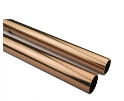 China China 201 304 8K Rose Gold Mirror Polishing Stainless Steel Pipe Tubes for sale