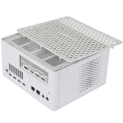 China Custom Computer Aluminum Alloy Atx White Micro PC Case for sale