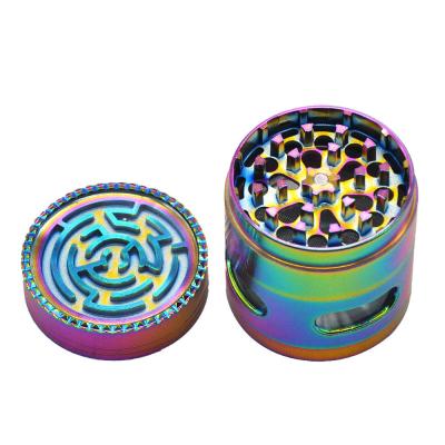 China Maywaysky Grinding Weed 57mm Herb Grinder Metal Tobacco Shredder Dry Cut Colored Zinc Alloy 4 Layers for sale