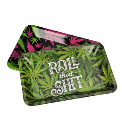 China Maywaysky Metal Tobacco Rolling Tray 420 Custom Sustainable Model Rolling Tray For Sundries Smoking Accessories for sale