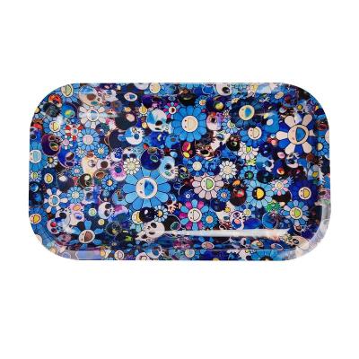 China Maywaysky New Design Sustainable Metal Rolling Tray For Herb Tobacco Weed Customize Design Logo Storage Tray for sale