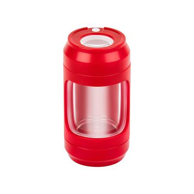 China Maywaysky Viable Tabacco Acrylic Herb Storage Jar With Lid and 2 Light in 1 Spice Grinder for sale