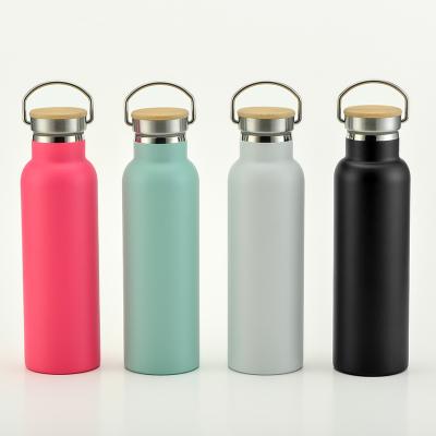 China American Style 25oz Medium Mouth Stainless Steel Bottle Custom Color Coatingm With Handle Lid Sport Vacuum Water Flask for sale