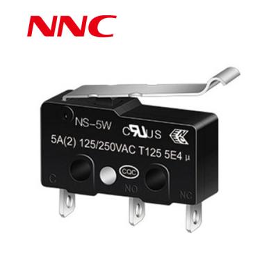 China Electronics NNC Auto Micro Switch NS-5W Simulated Roller Lever 5-10A 125v/250v Hot Selling Products for sale